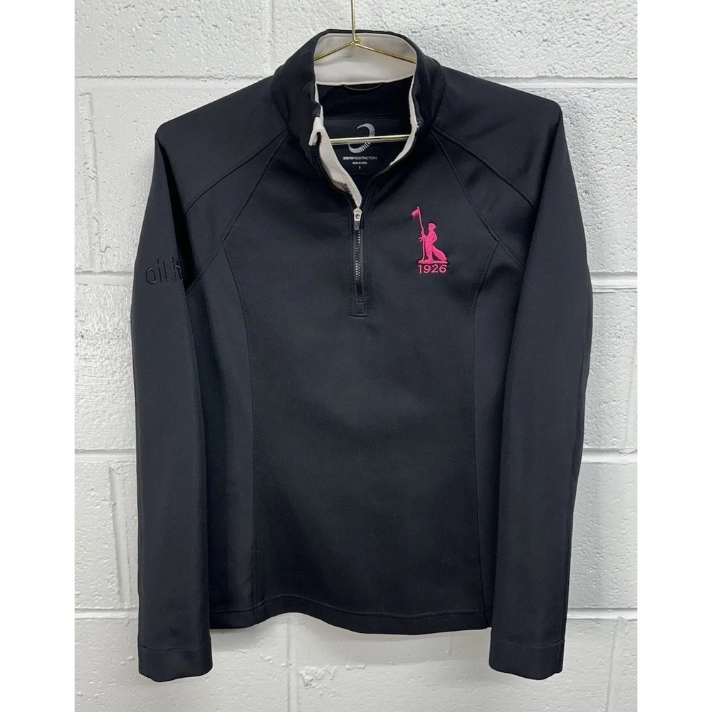 Zero Restriction Pullover Black Quarter Zip Golf / Women's Small